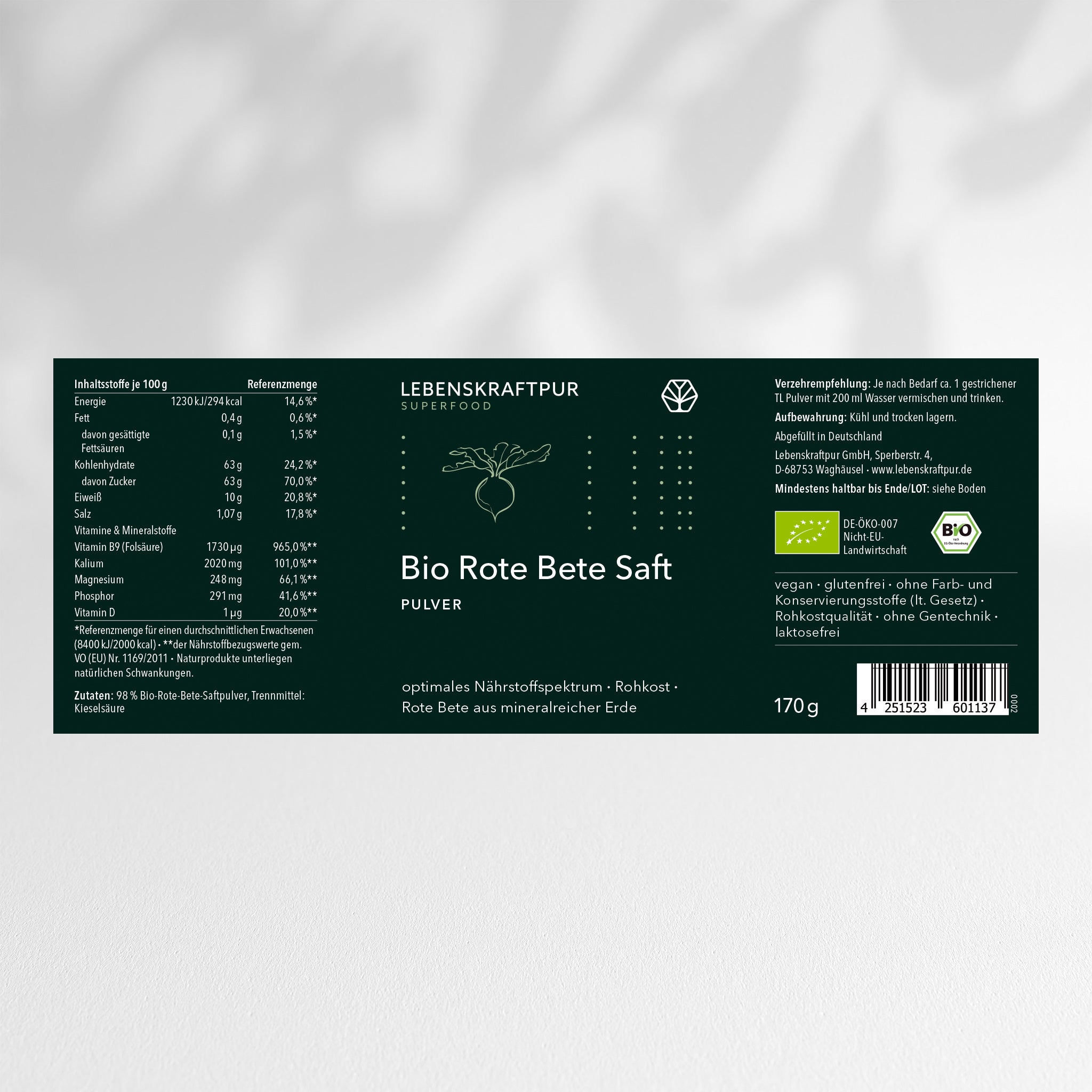 lebenskraftpur-bio-rote-bete-saft-pulver-superfood image 2