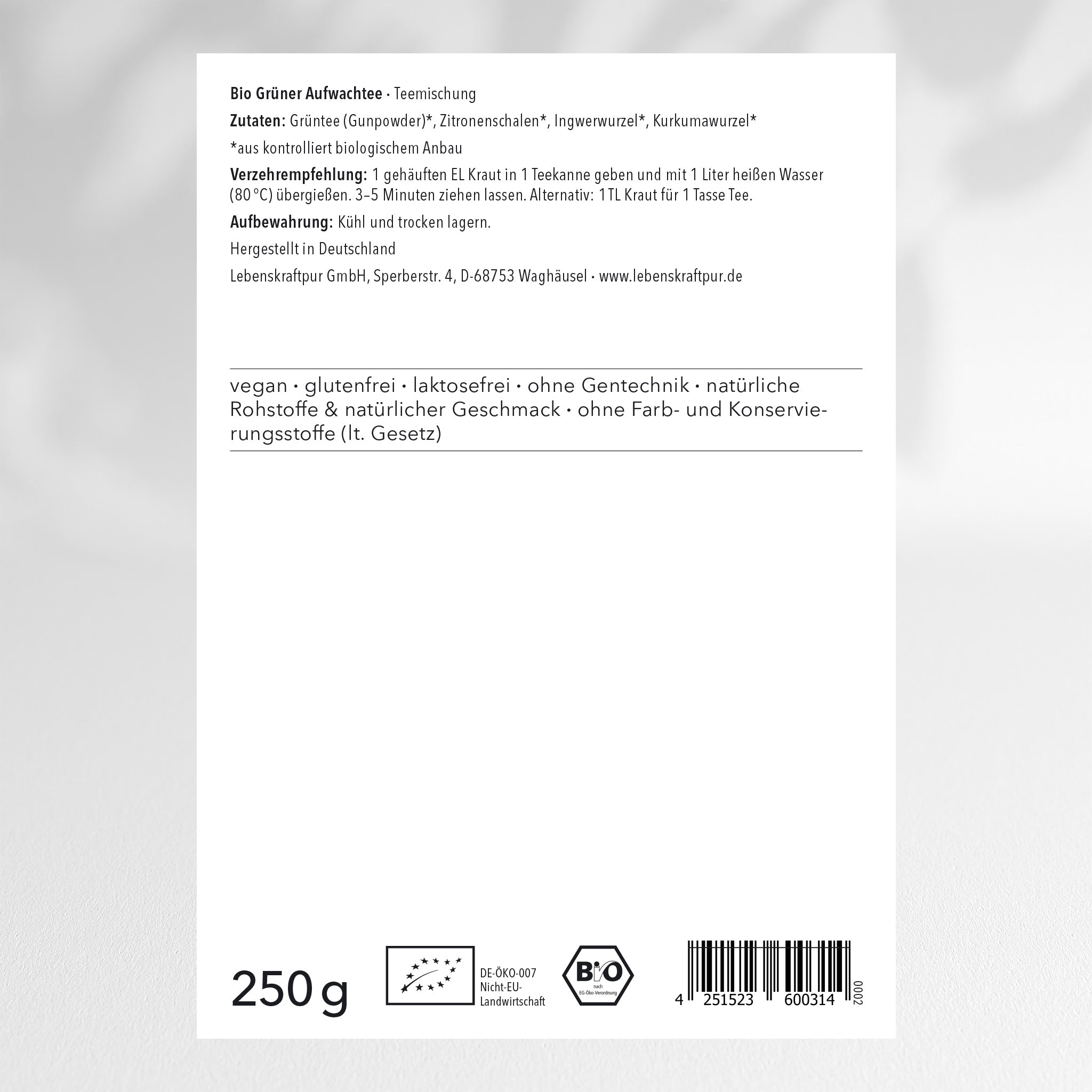 lebenskraftpur-bio-gr-ner-aufwachtee-teemischung-gr-ntee-ingwer-kurkuma-zitrone image 2