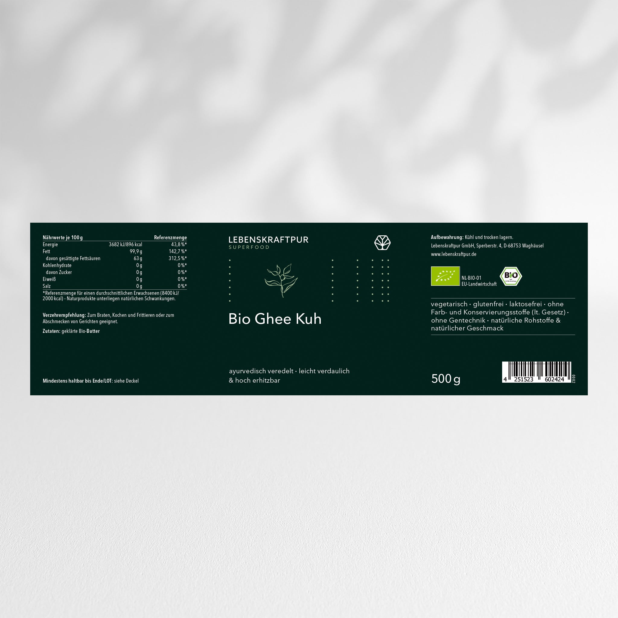 lebenskraftpur-bio-ghee-kuh-gekl-rte-butter-aus-kuhmilch image 2
