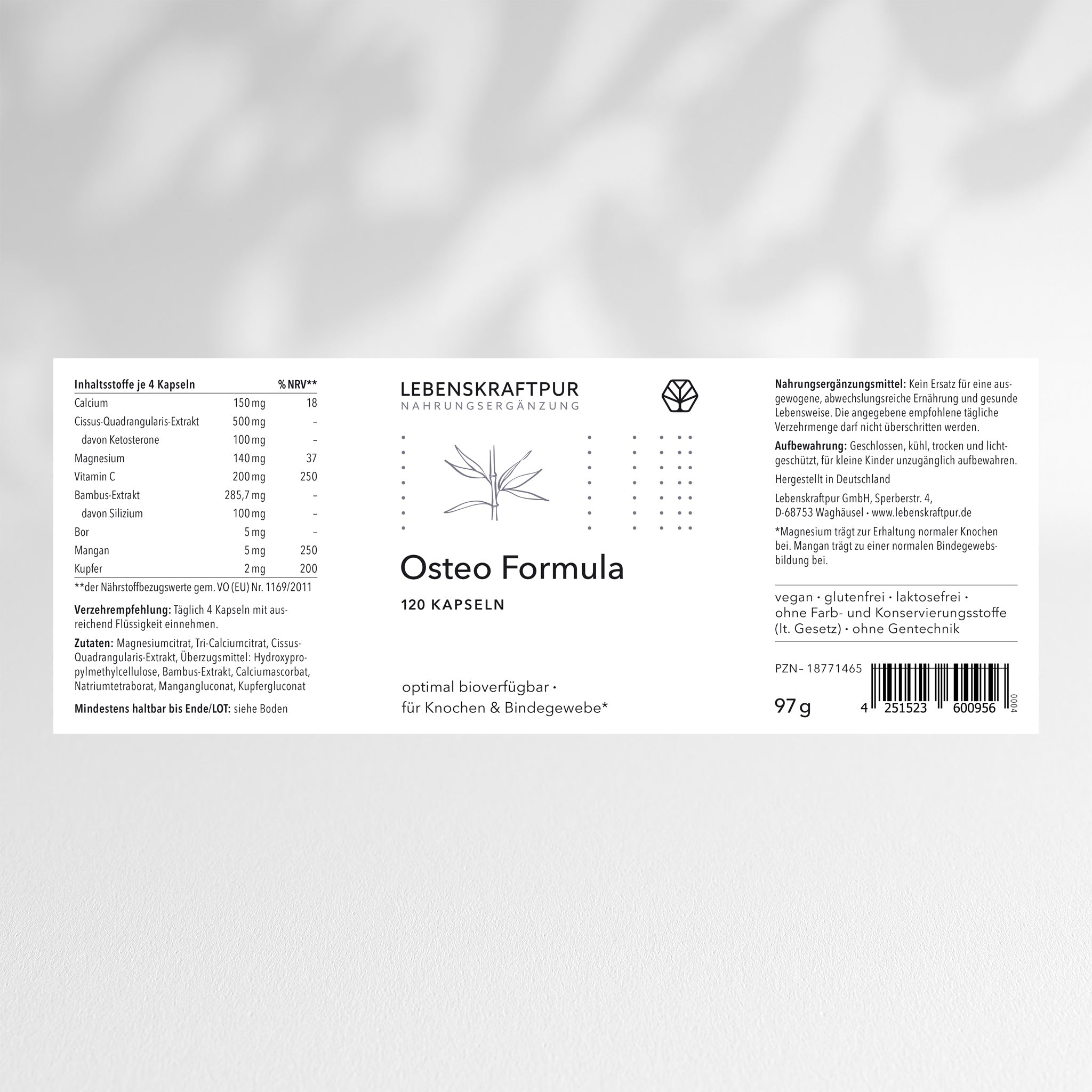 lebenskraftpur-osteo-formula-kapseln-calcium-magnesium image 2