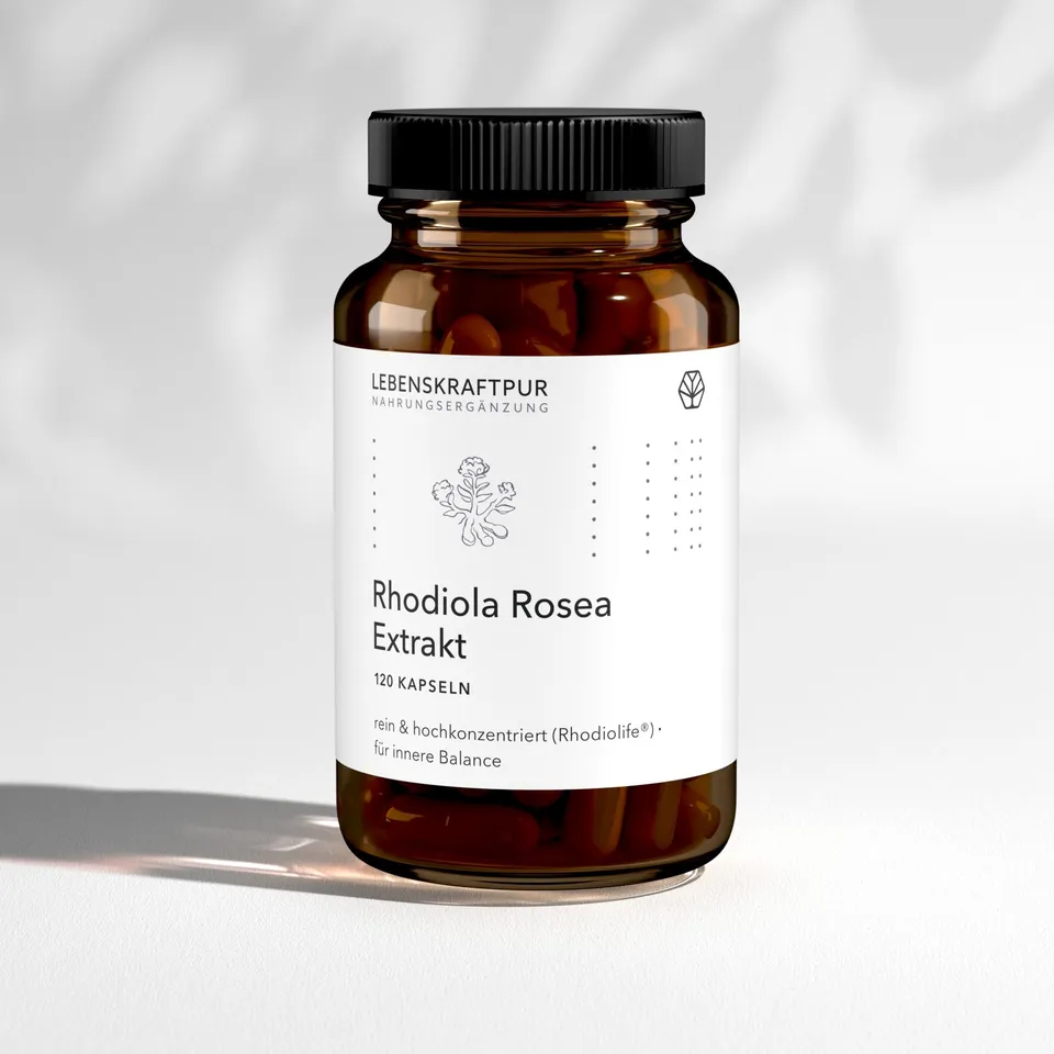 lebenskraftpur-rhodiola-rosea-extrakt-kapseln-rhodiolife image 1
