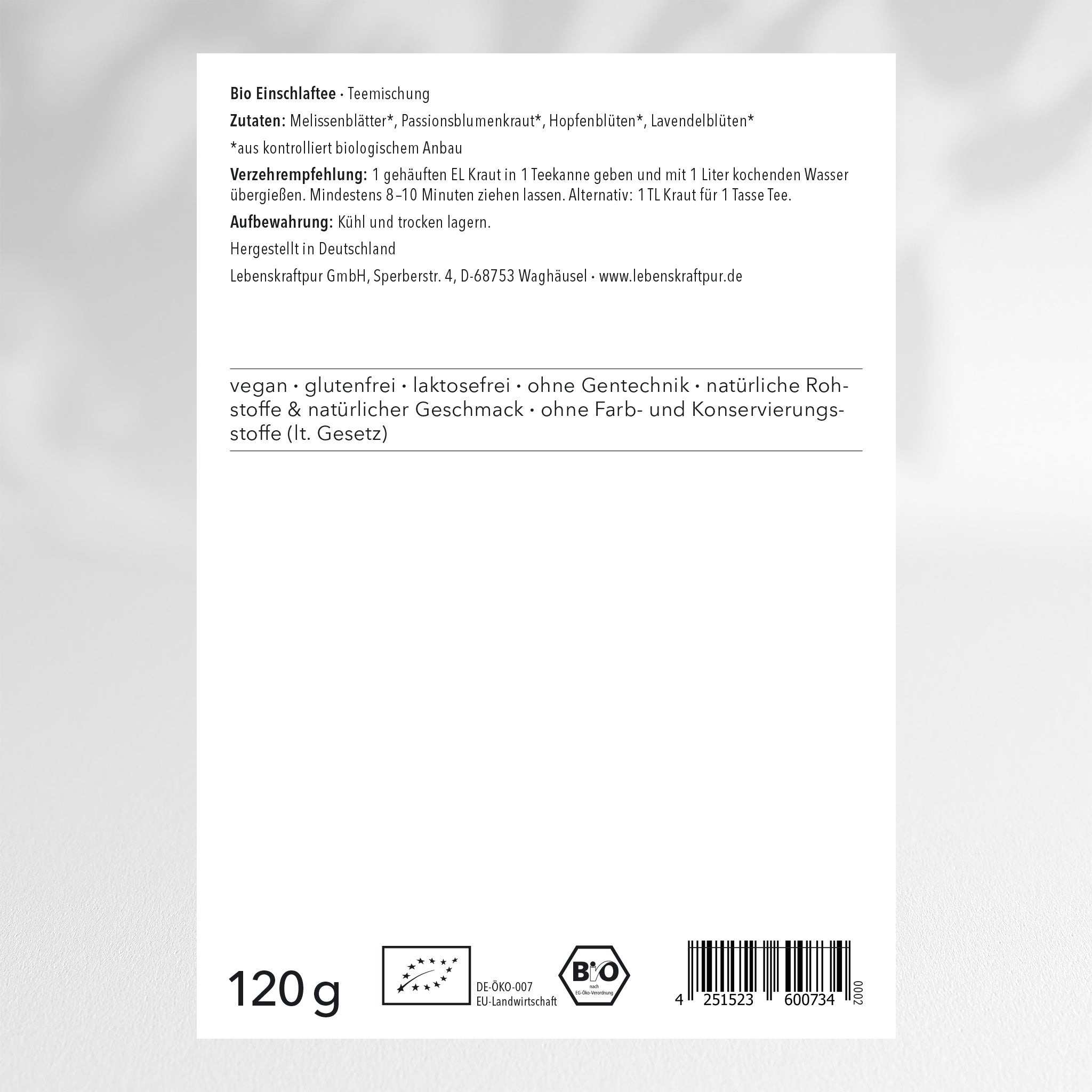 lebenskraftpur-bio-einschlaftee-teemischung-kr-utertee image 2