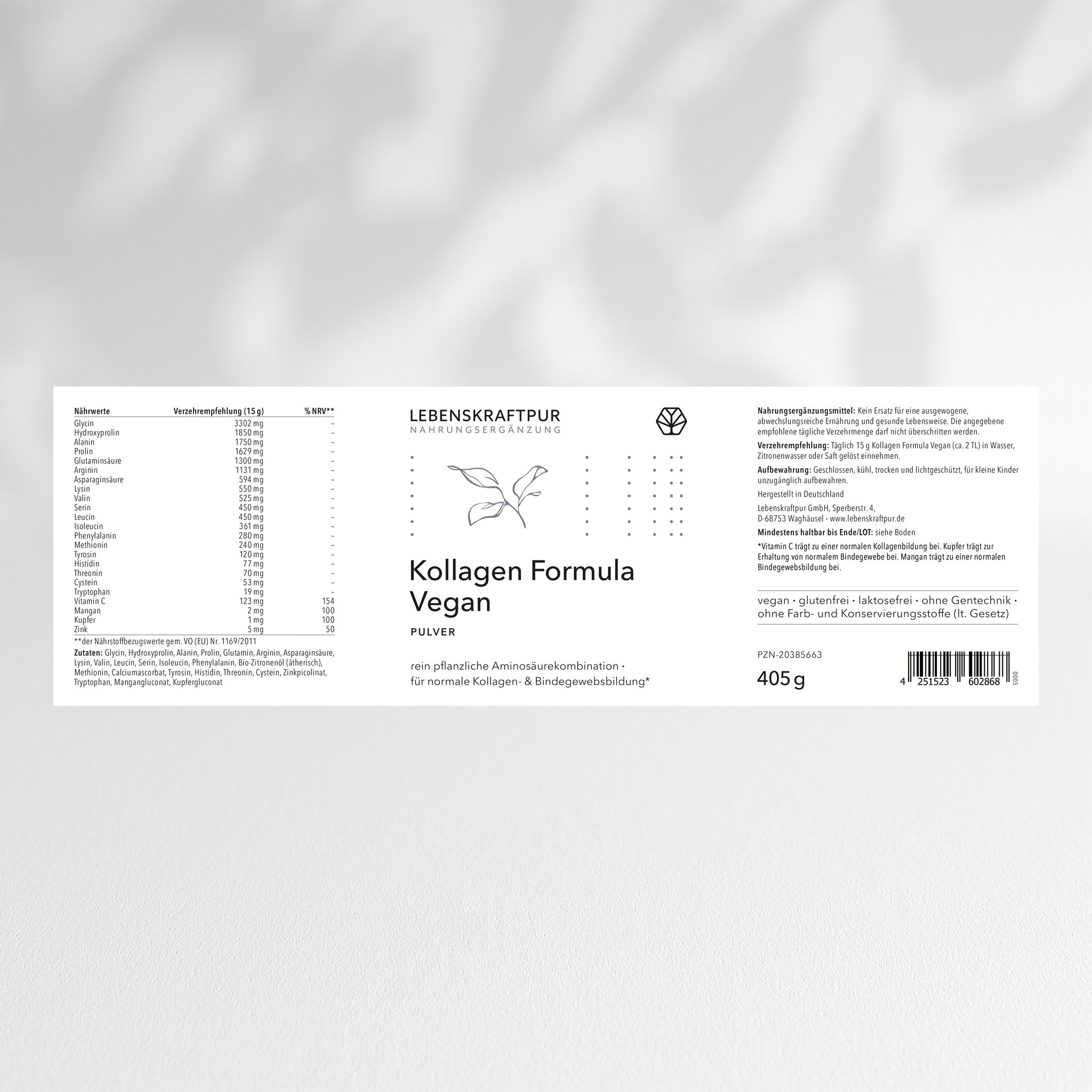 lebenskraftpur-kollagen-formula-vegan-pulver image 2