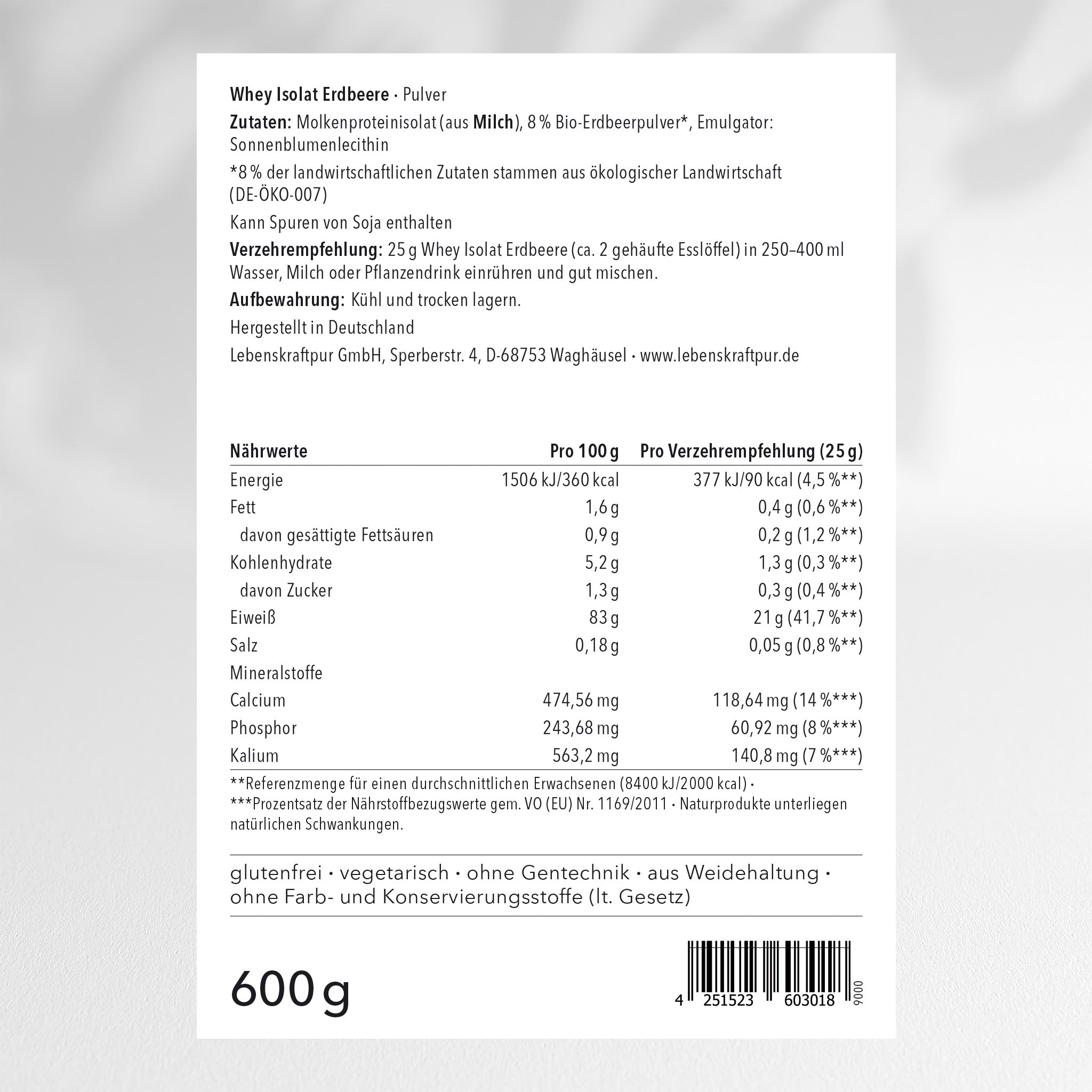 lebenskraftpur-whey-isolat-erdbeere-pulver image 2