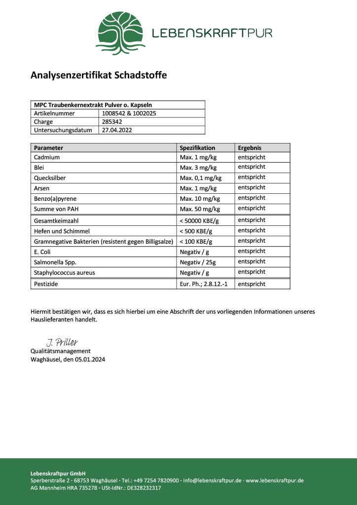 lebenskraftpur-mpc-traubenkernextrakt-pulver-30-mpc-200-portionen image 4
