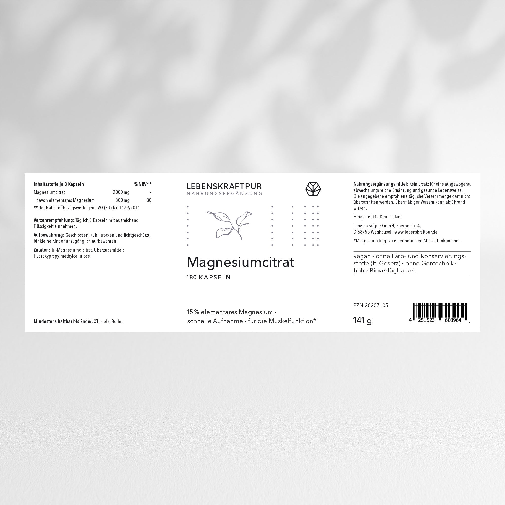 lebenskraftpur-magnesiumcitrat-kapseln-300-mg-magnesium image 6