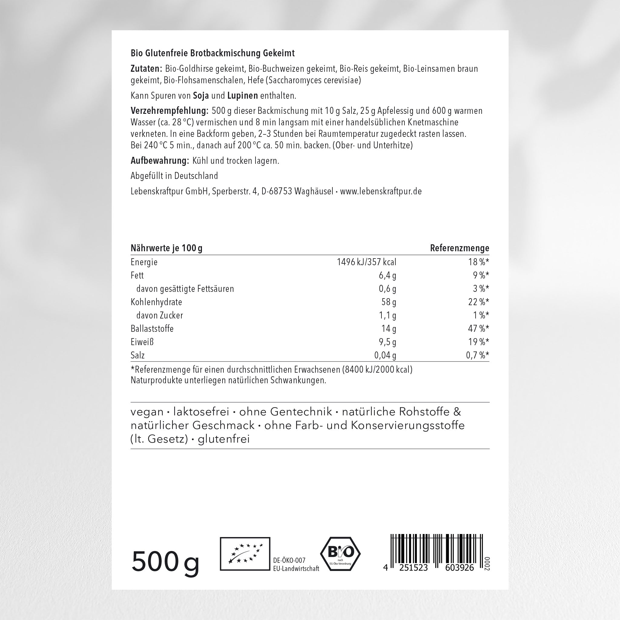 lebenskraftpur-bio-glutenfreie-brotbackmischung-gekeimt-veganes-brot image 2