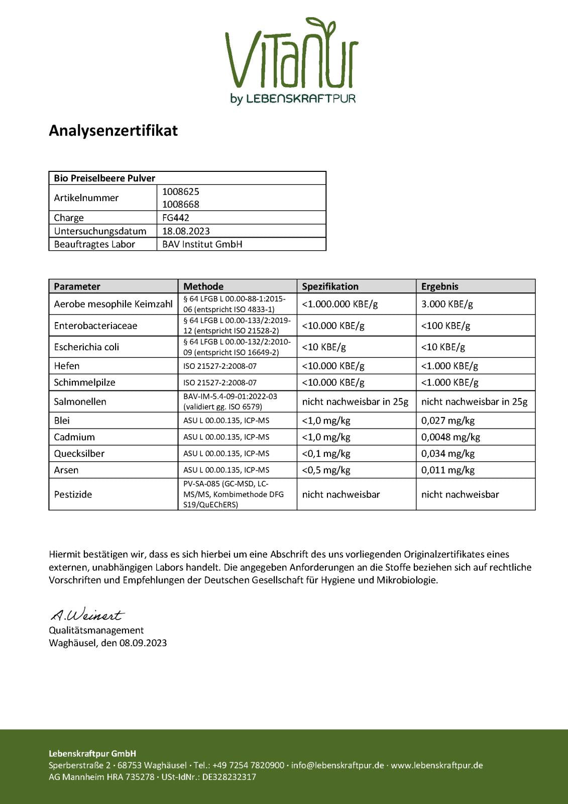 lebenskraftpur-bio-wilde-preiselbeere-pulver-superfood image 4