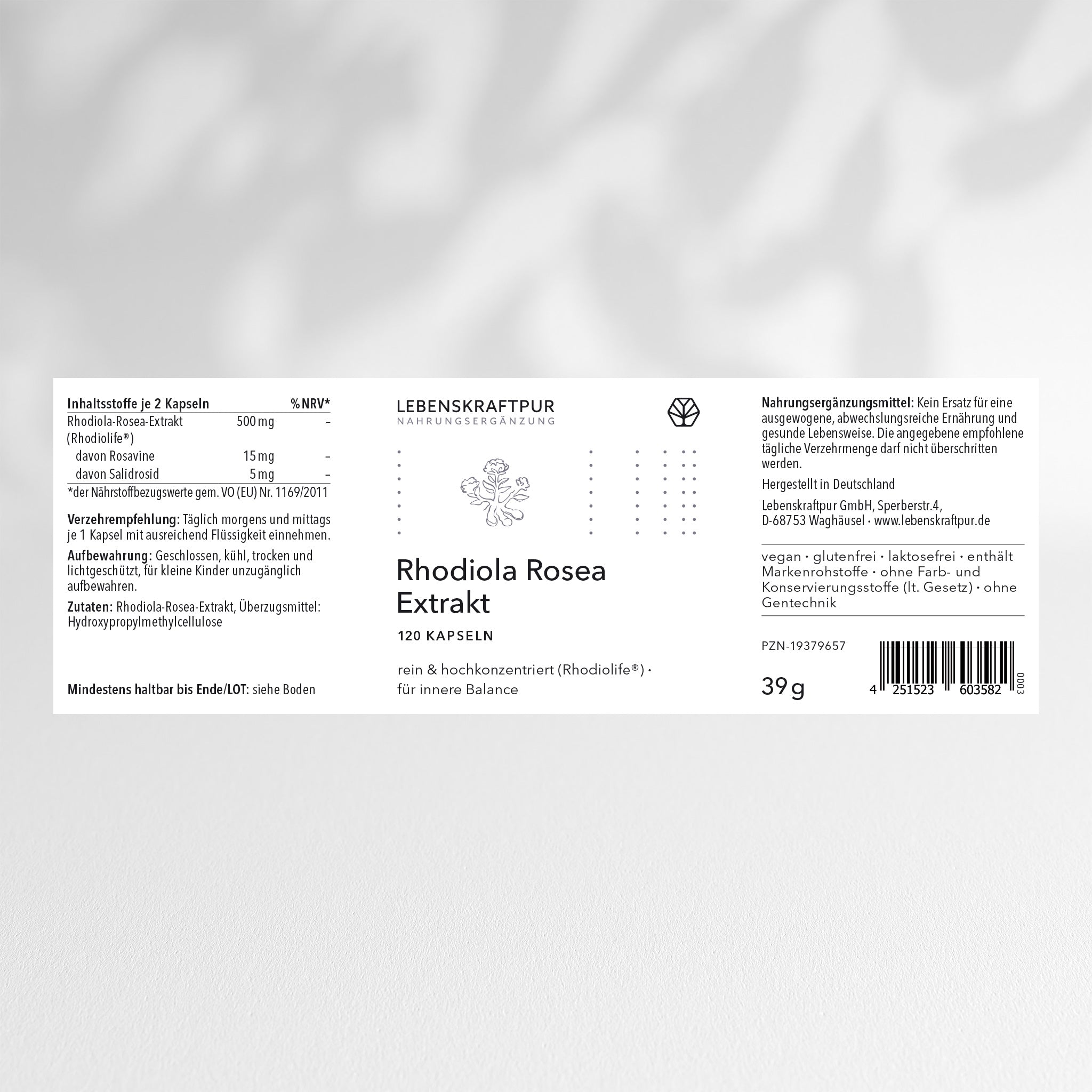 lebenskraftpur-rhodiola-rosea-extrakt-kapseln-rhodiolife image 2