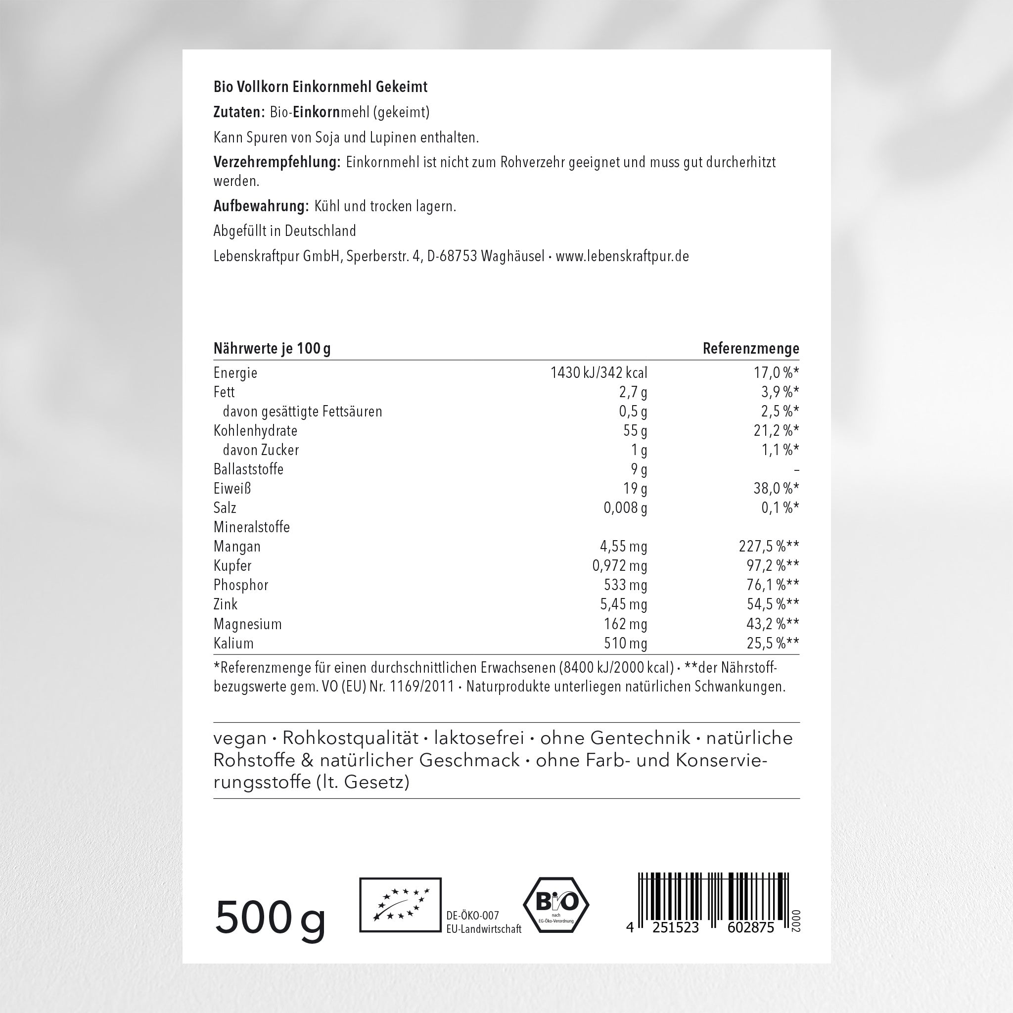 lebenskraftpur-bio-vollkorn-einkornmehl-gekeimt image 2