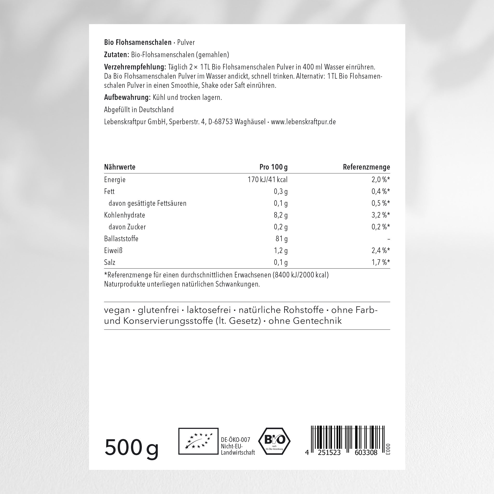 lebenskraftpur-bio-flohsamenschalen-pulver image 2