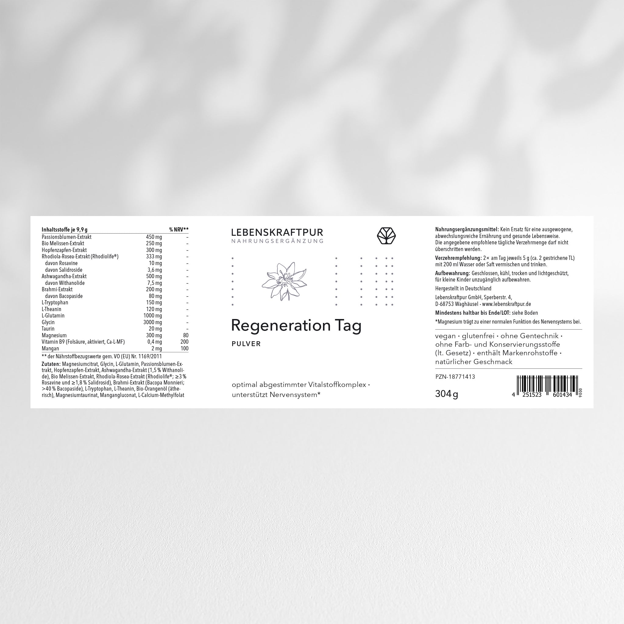 lebenskraftpur-regeneration-tag-pulver-nahrungserg-nzungsmittel-vegan image 2