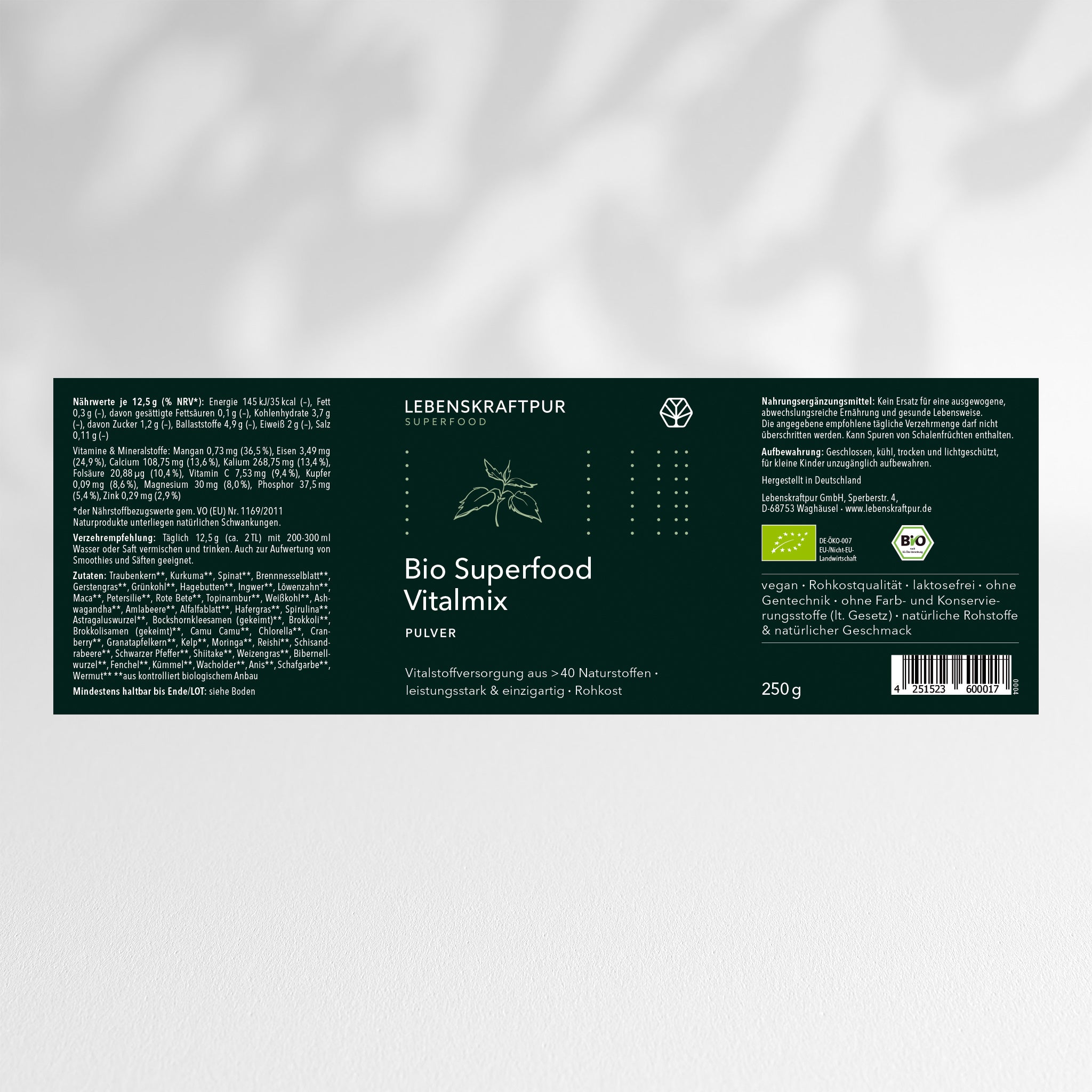 lebenskraftpur-bio-superfood-vitalmix-pulver-mix-aus-ber-40-zutaten-in-rohkostqu image 2