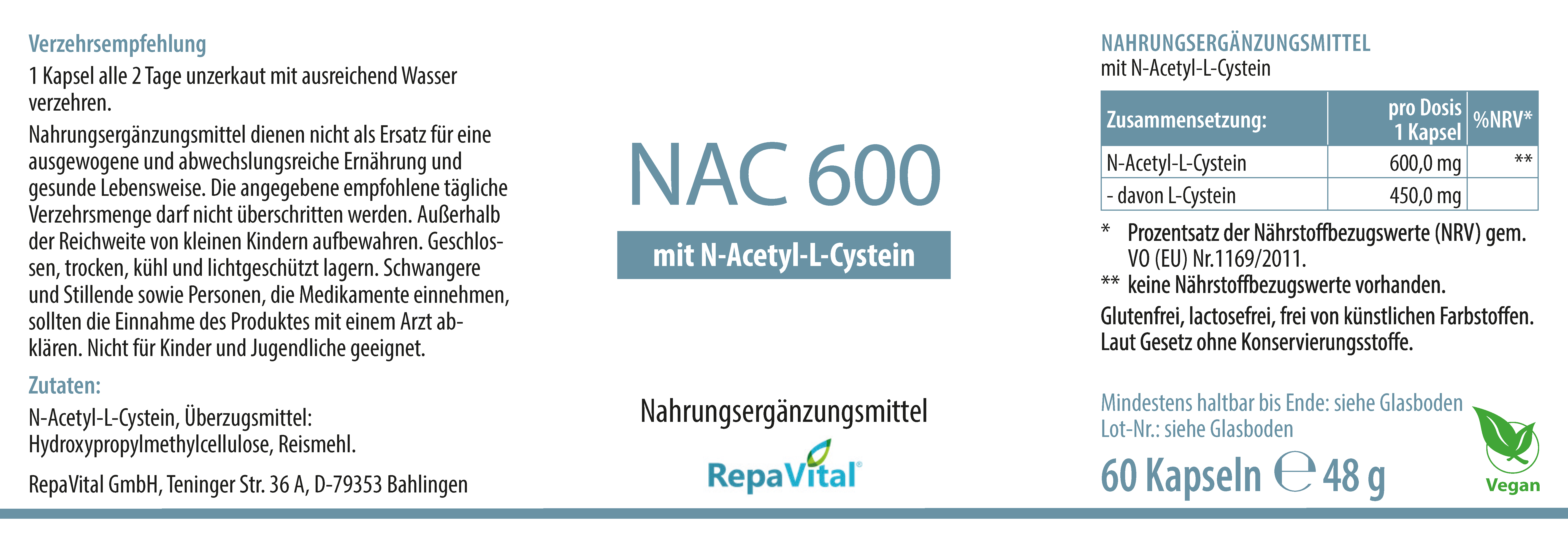 repavital-nac-600-n-acetylcystein-60-kapseln image 2