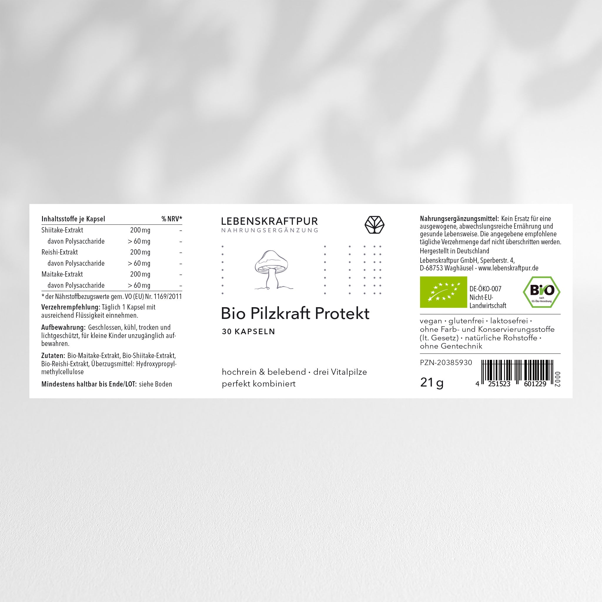 lebenskraftpur-bio-pilzkraft-protekt-kapseln-reishi-maitake-shiitake image 2