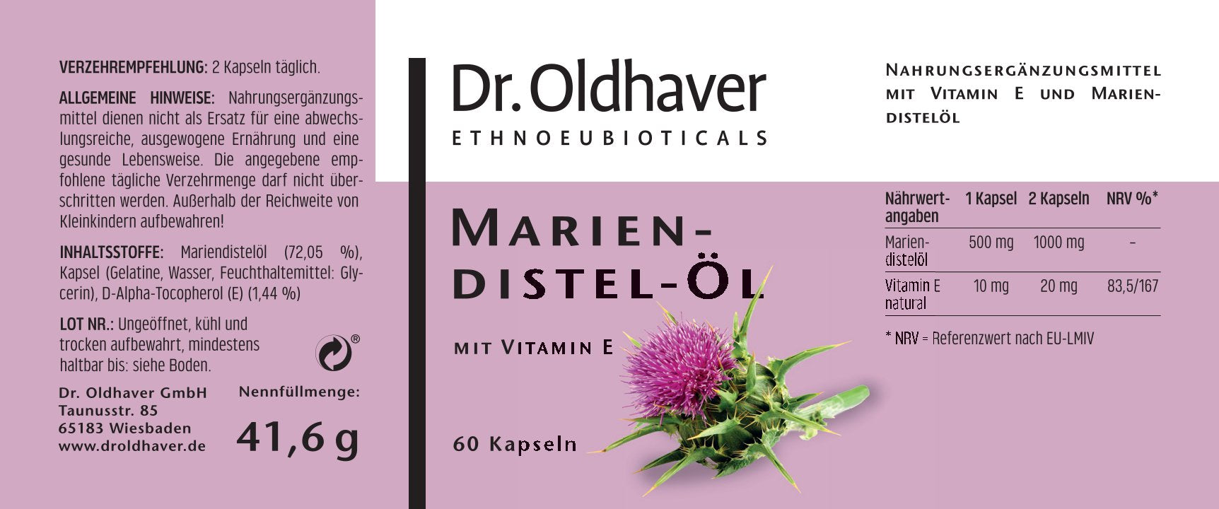 dr-oldhaver-mariendistel-l-mit-vitamin-e-kapseln image 2