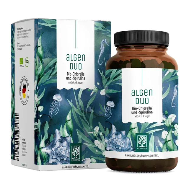 naturtreu-algenduo-bio-chlorella-und-bio-spirulina-tabletten image 1
