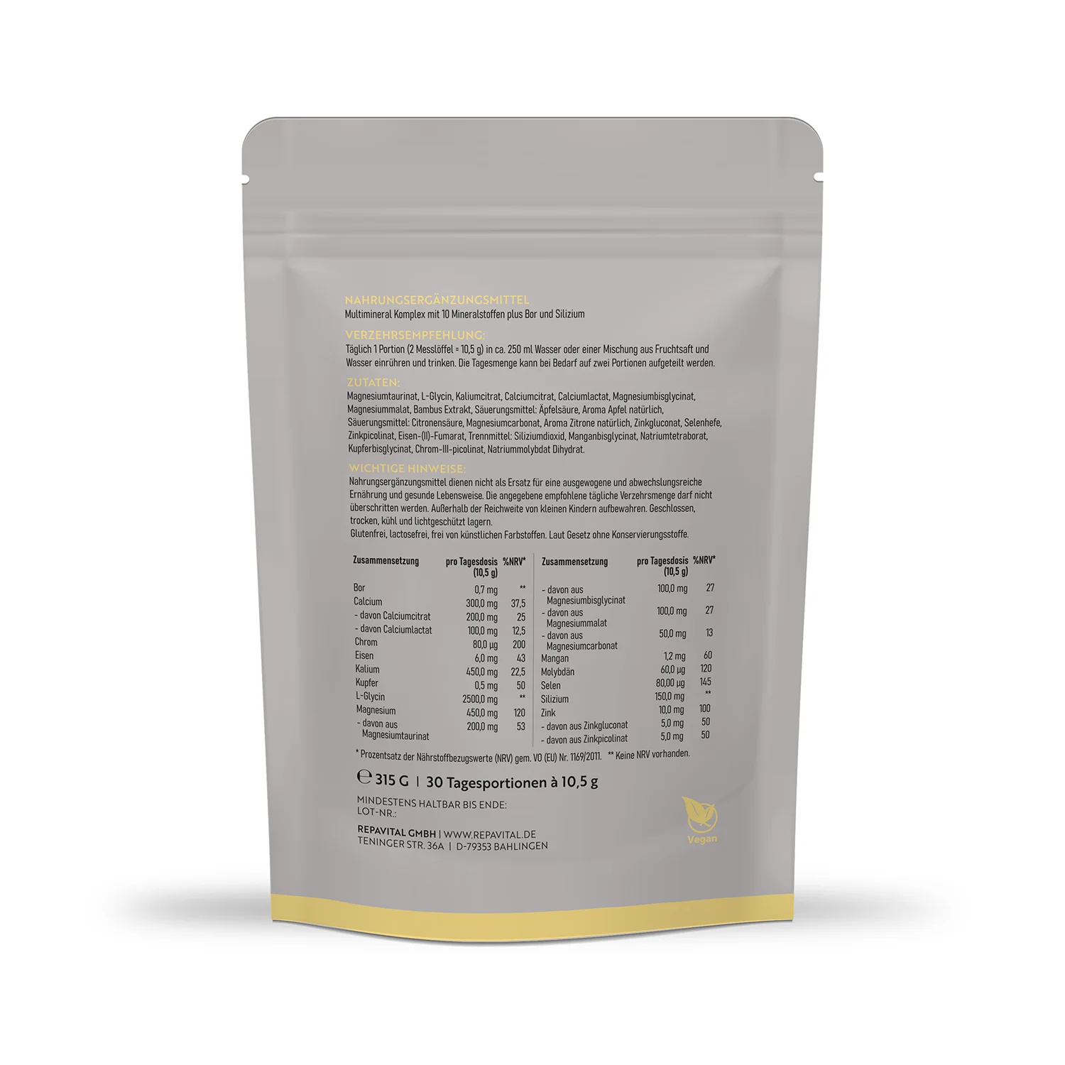 repavital-vitaessenz-mineral-multimineral-komplex-mit-10-mineralstoffen-315-g image 2