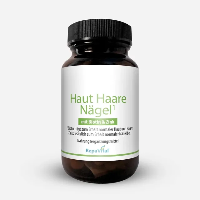 repavital-haut-haare-n-gel-biotin-zink-pflanzenextrakte-60-kapseln image 1