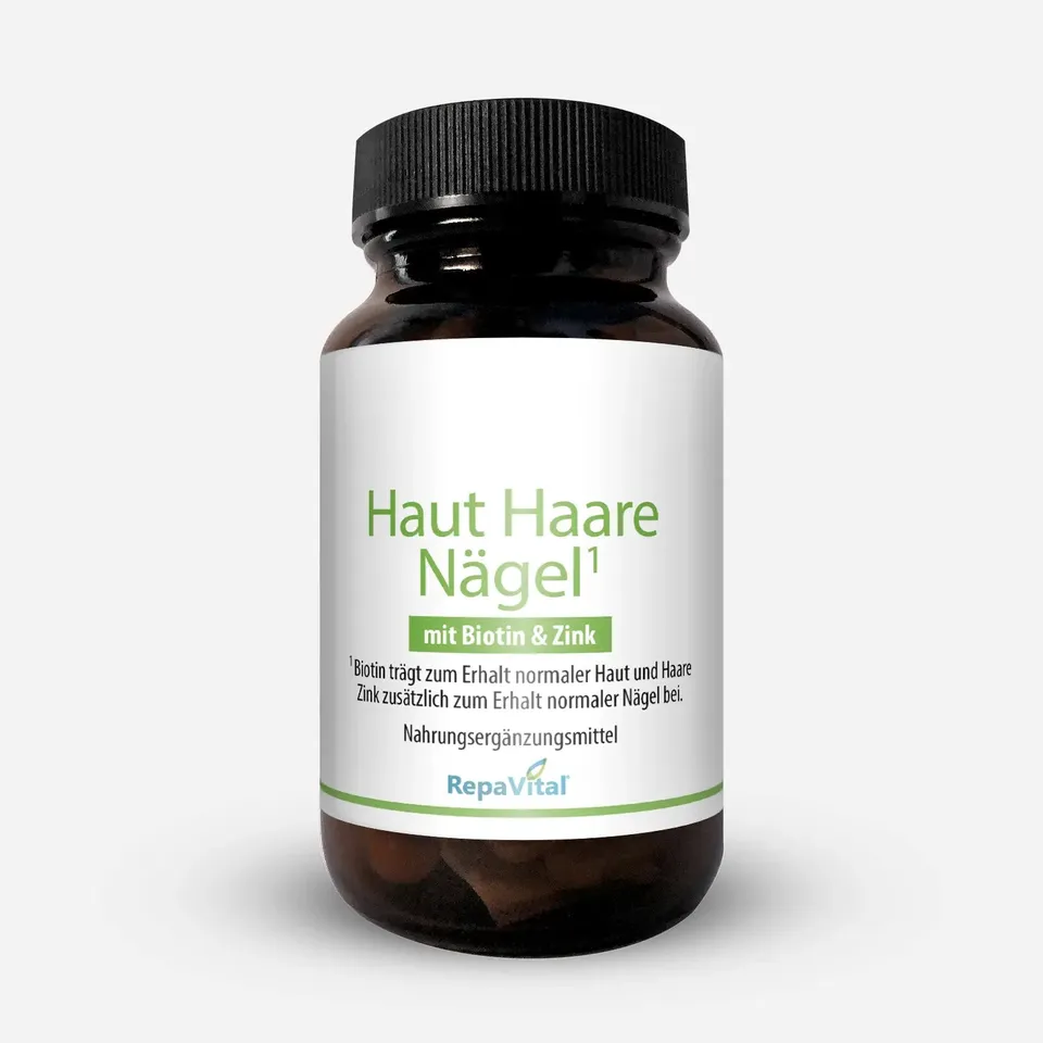 repavital-haut-haare-n-gel-biotin-zink-pflanzenextrakte-60-kapseln image 1