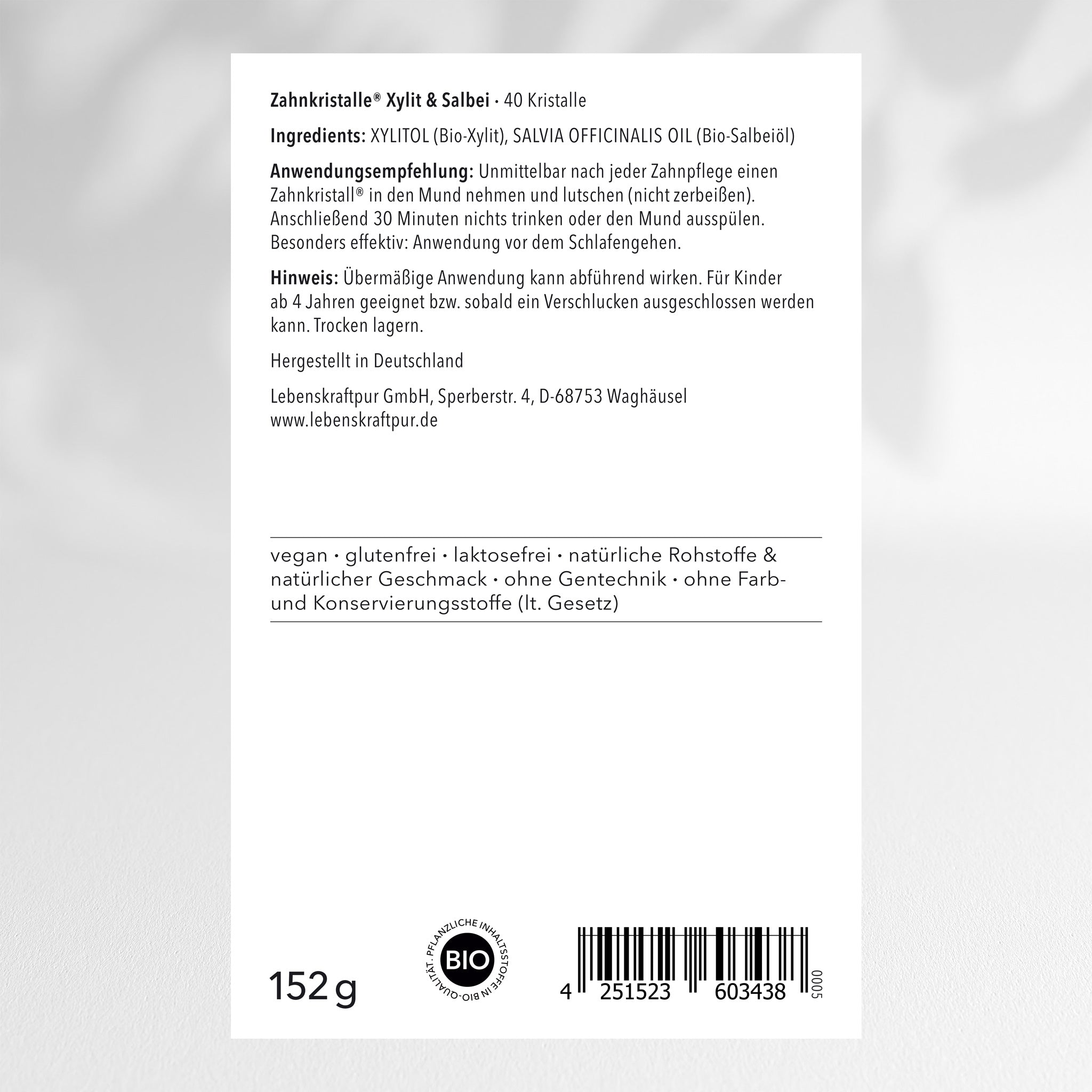 lebenskraftpur-zahnkristalle-xylit-salbei-zuckerfreie-zahnpflege-bonbons image 2