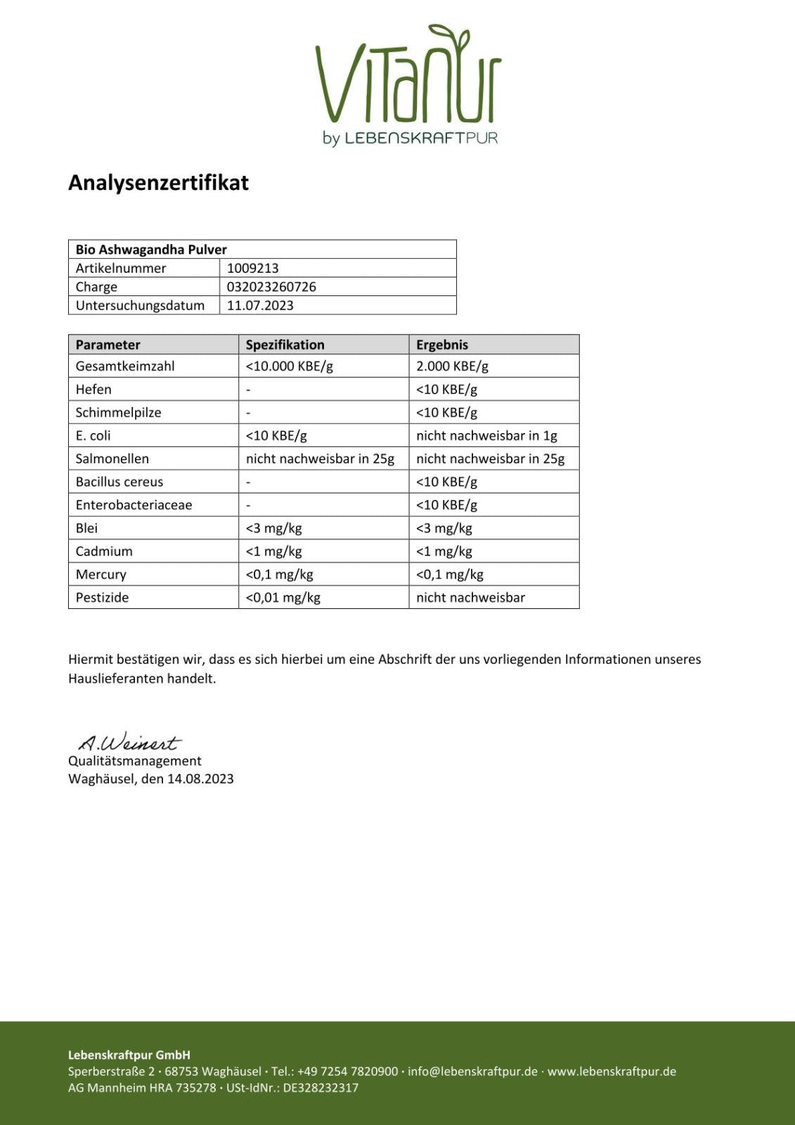 lebenskraftpur-bio-ashwagandha-pulver-reine-wurzel image 4