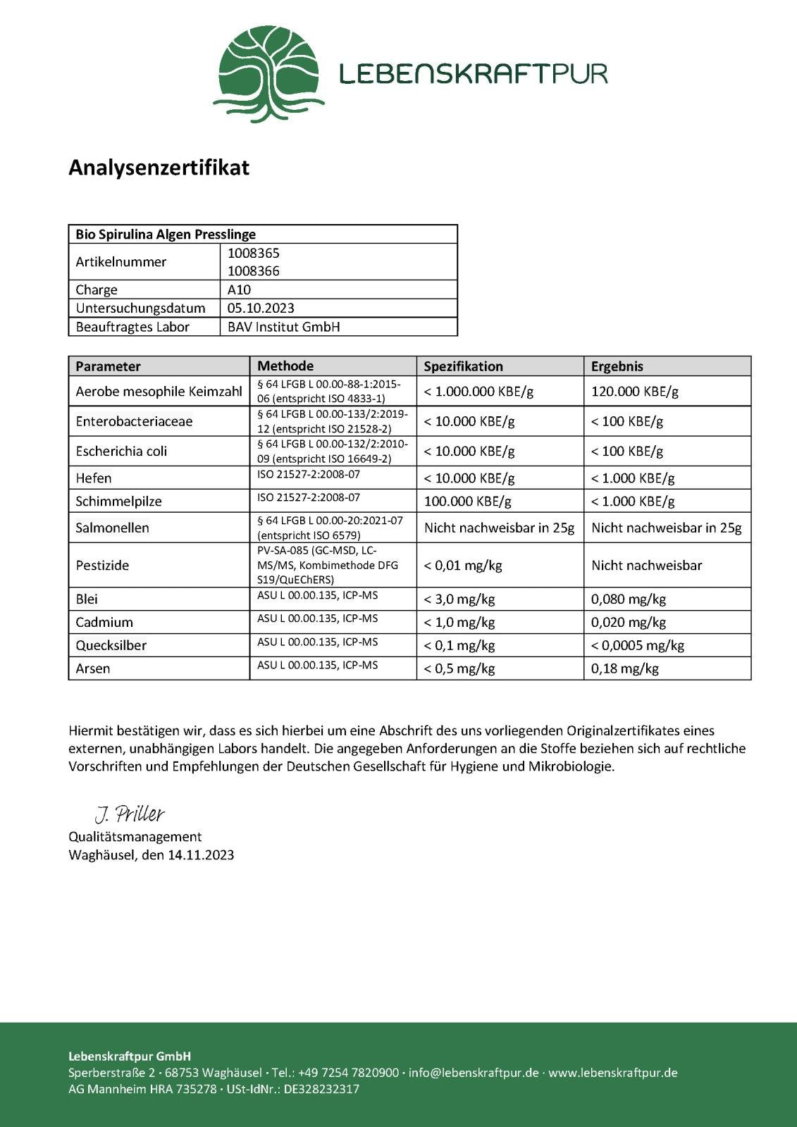 lebenskraftpur-bio-spirulina-algen-presslinge-rohkost-400-mg image 5