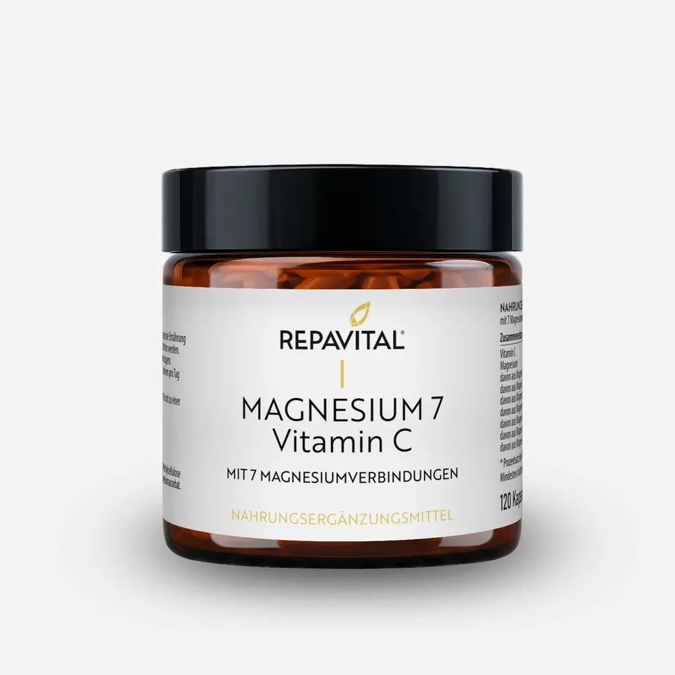 repavital-magnesium-7-7-magnesiumformen-mit-vitamin-c-120-kapseln image 1